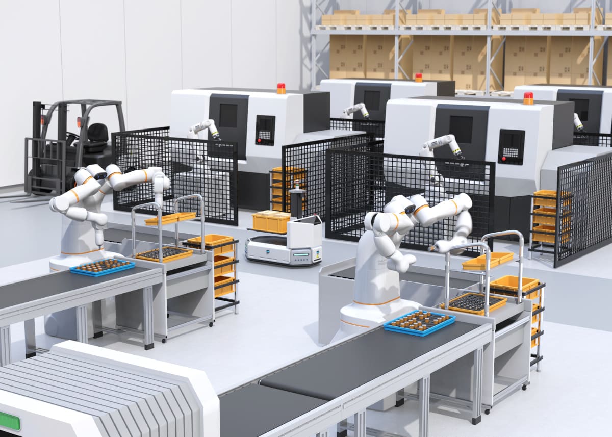 automatisation-transport-agv-amr Automatisation de la manutention dans les chaînes de production